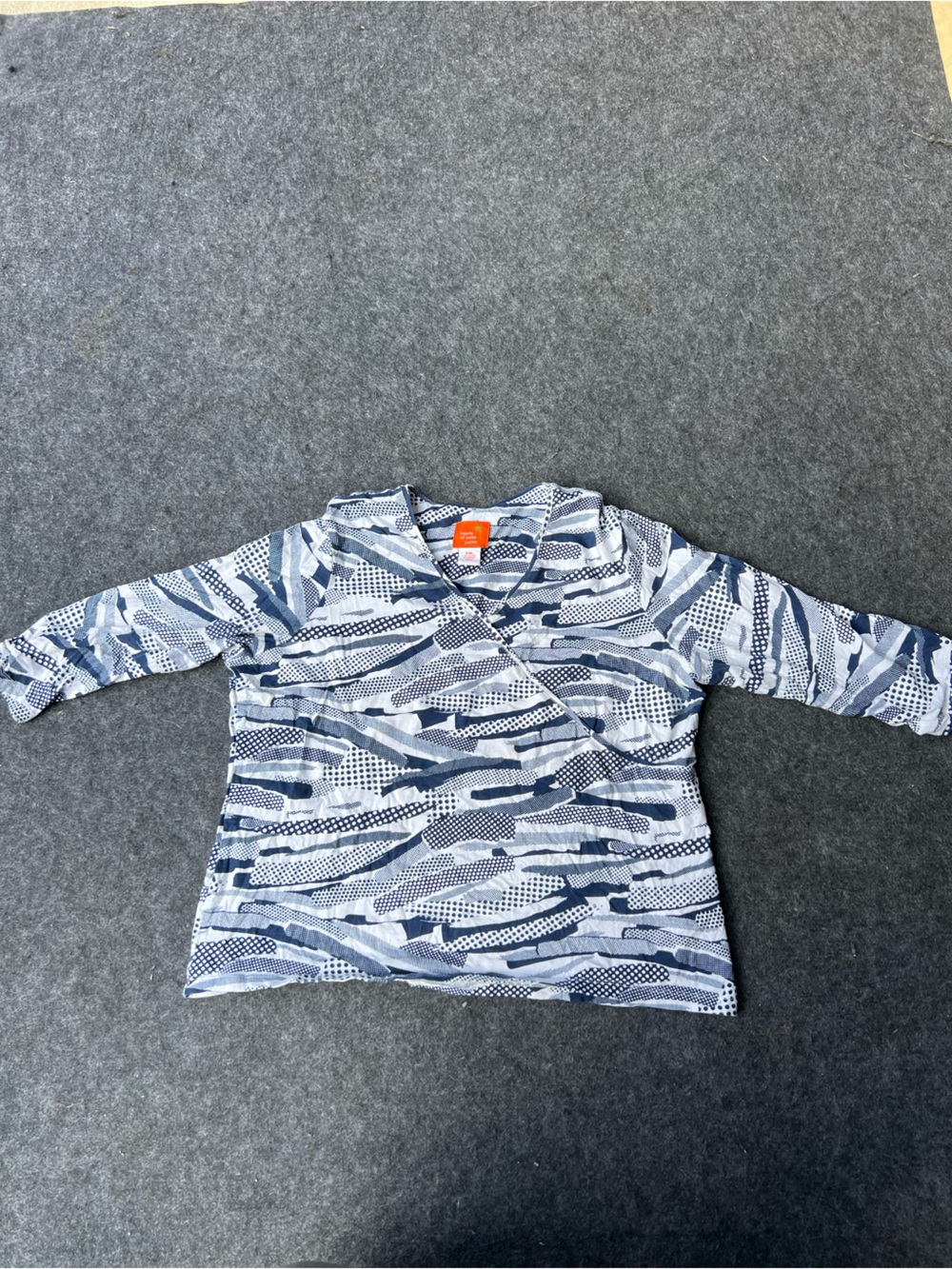 Hearts of Palm blue and white shirt